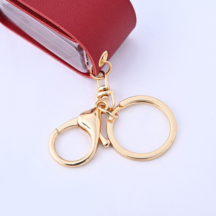 Custom Logo Leather Alcohol Spray Bottle Keychain | Premium Corporate Gifts and Custom Gifts