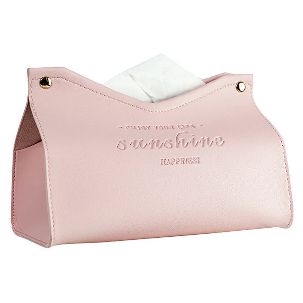 Custom Logo Textured thick leather tissue paper box | Premium Corporate Gifts and Custom Gifts
