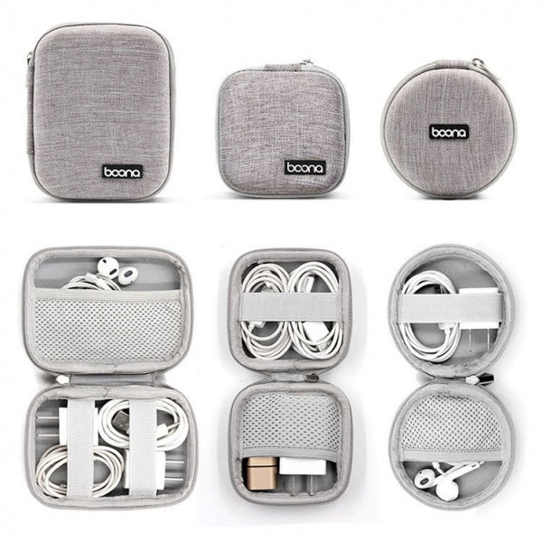 Custom Logo Headphone Cable Storage Box Hard Shell Bag | Premium Corporate Gifts and Custom Gifts