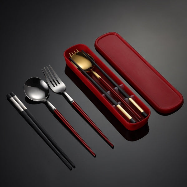 Custom Logo Exquisite 304 Tableware Three-Piece Set | Premium Corporate Gifts and Custom Gifts