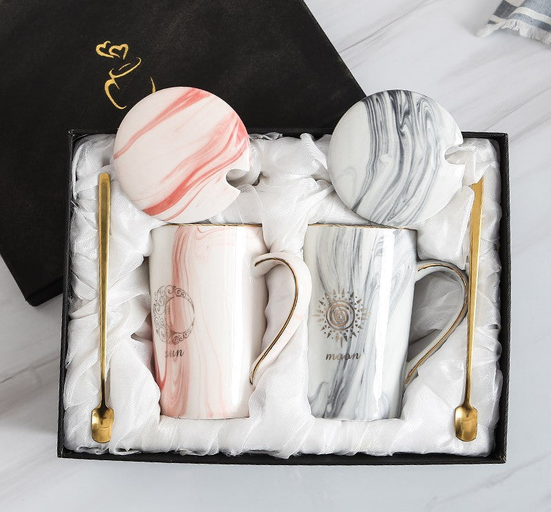 Custom Logo European style stone pattern cup gift box | Premium Corporate Gifts and Custom Gifts