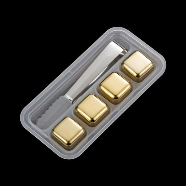 Custom Logo Stainless Steel Eco-friendly Ice Cube Set | Premium Corporate Gifts and Custom Gifts