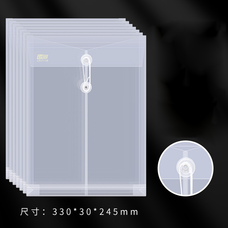 Custom Logo A4 Transparent Rope Folder Document Bag | Premium Corporate Gifts and Custom Gifts