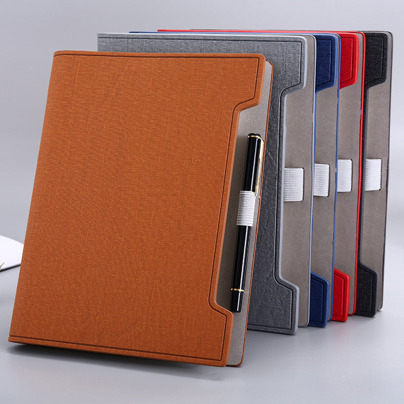 Custom Logo Business Loose-leaf Pen Slot Notebook | Premium Corporate Gifts and Custom Gifts