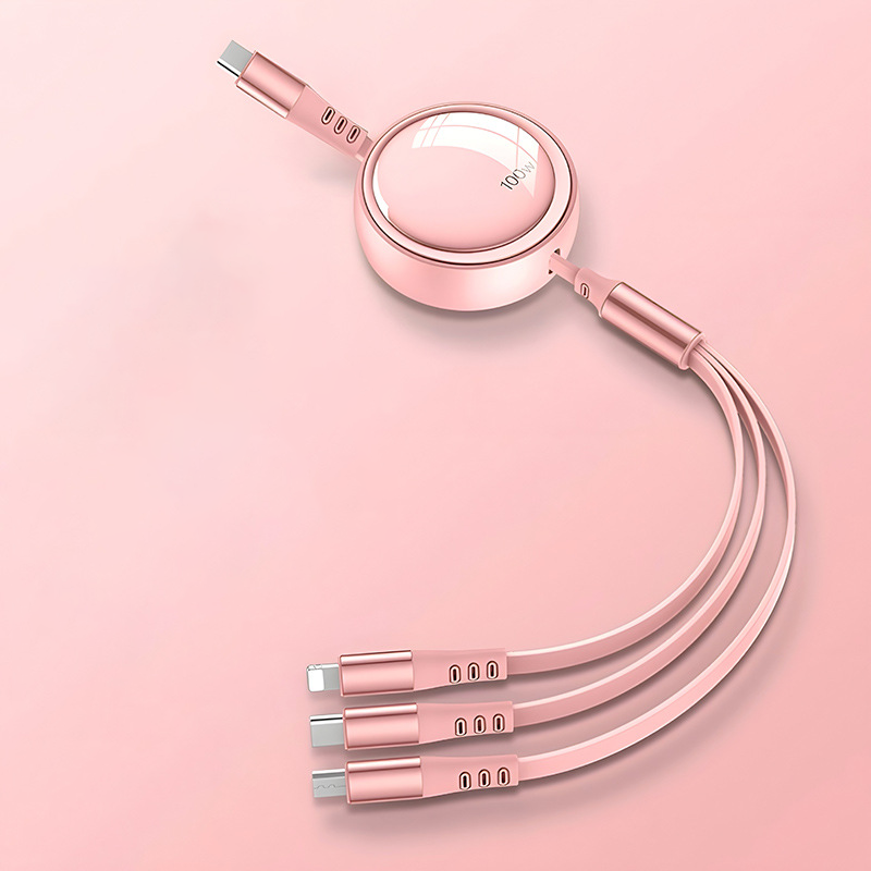 Custom Logo Car Fast Charging 3-in-1 Charging Cable | Premium Corporate Gifts and Custom Gifts