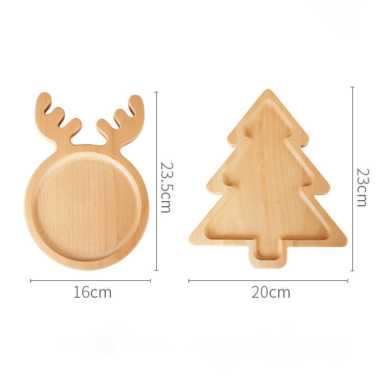 Custom Logo Christmas Wooden Snack Tray | Premium Corporate Gifts and Custom Gifts