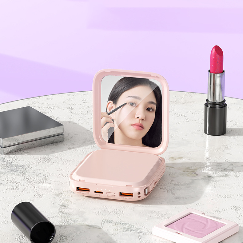 Custom Logo High-value makeup mirror power bank | Premium Corporate Gifts and Custom Gifts