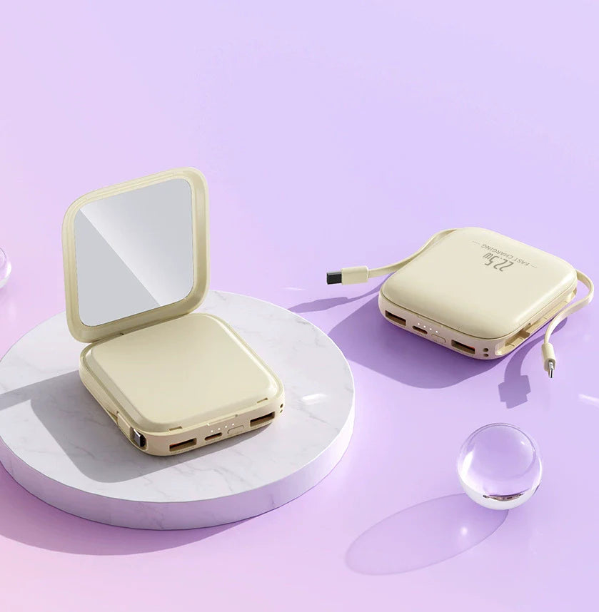Custom Logo High-value makeup mirror power bank | Premium Corporate Gifts and Custom Gifts