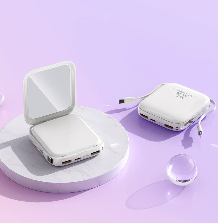 Custom Logo High-value makeup mirror power bank | Premium Corporate Gifts and Custom Gifts