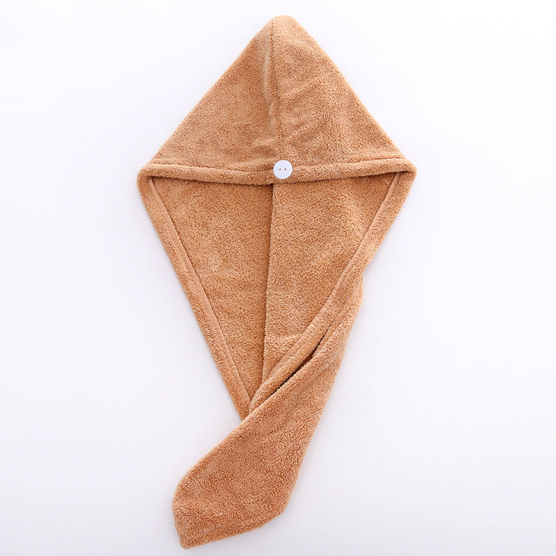 Custom Logo Coral velvet dry hair shower cap | Premium Corporate Gifts and Custom Gifts