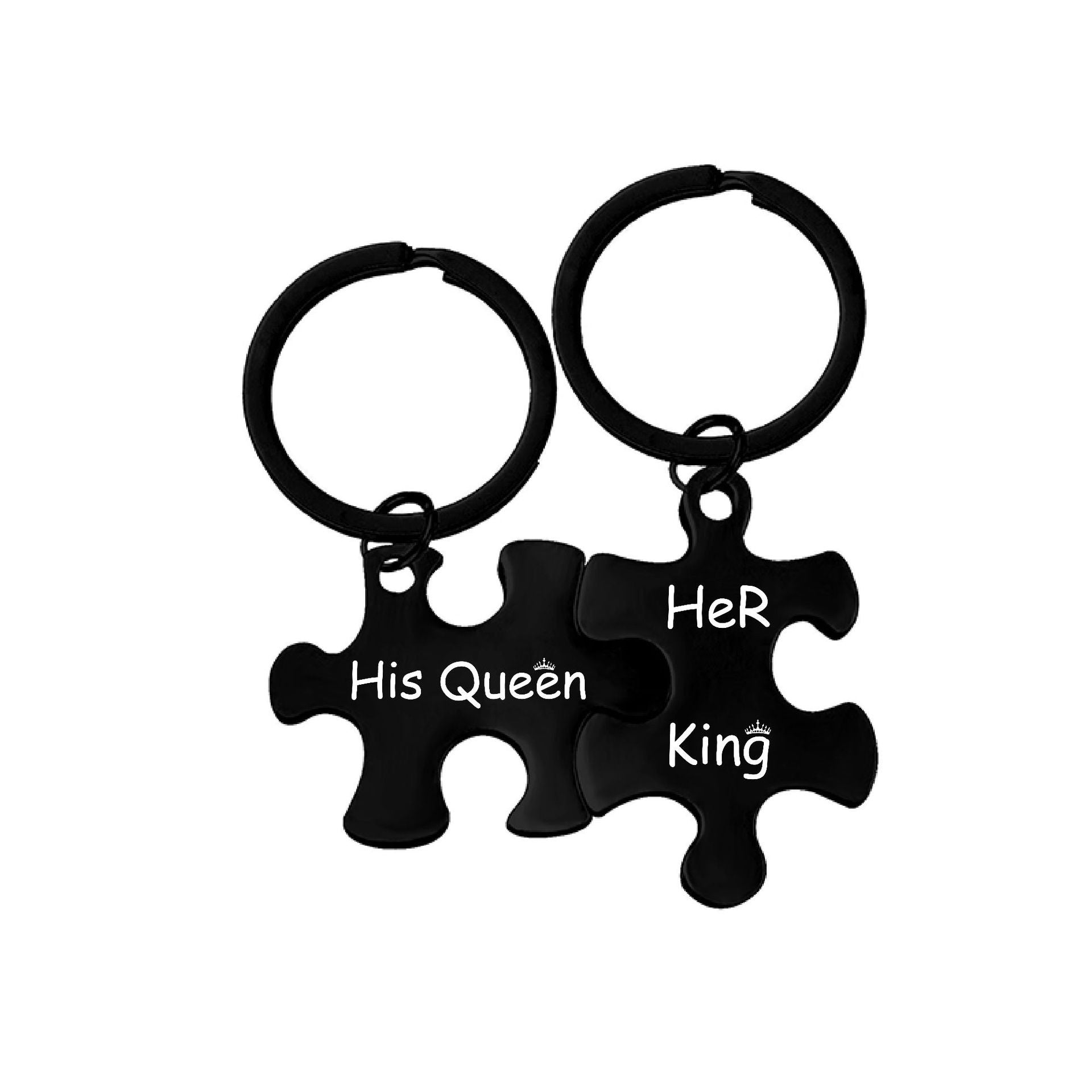 Custom Logo Stainless Steel Puzzle Charm Keychain | Premium Corporate Gifts and Custom Gifts