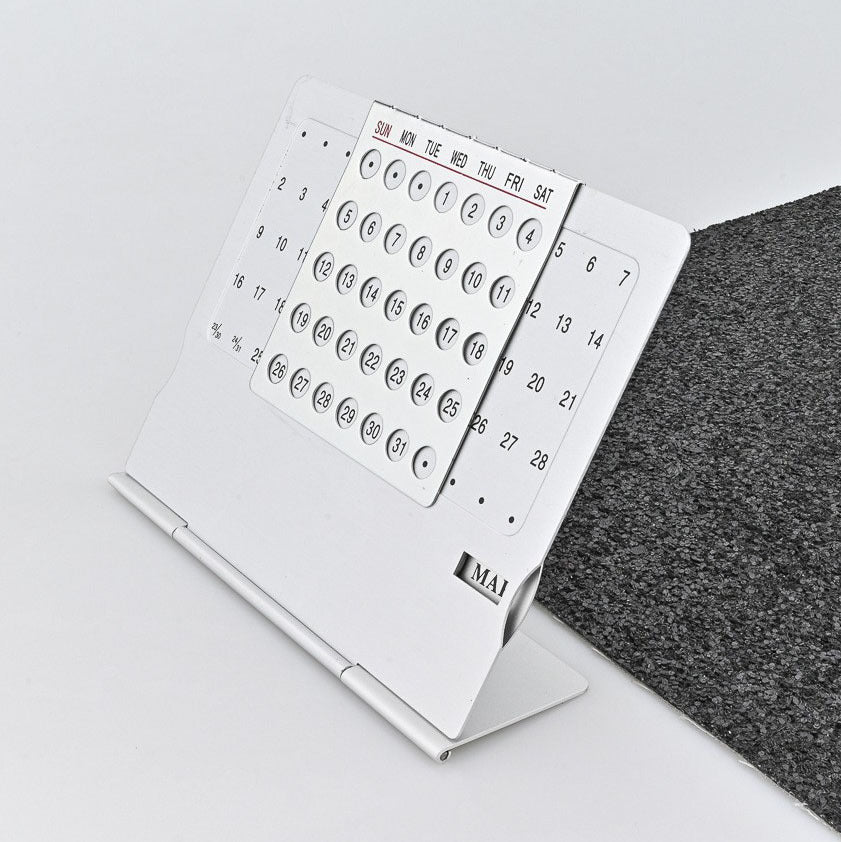 Custom Logo Creative Ultra-thin Aluminum Perpetual Calendar | Premium Corporate Gifts and Custom Gifts