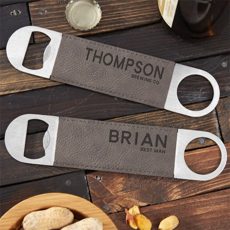 Custom Logo Leather Beer Bottle Opener | Premium Corporate Gifts and Custom Gifts
