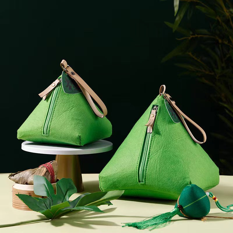 Custom Logo Felt Cloth Rice Dumpling Coin Purse | Premium Corporate Gifts and Custom Gifts