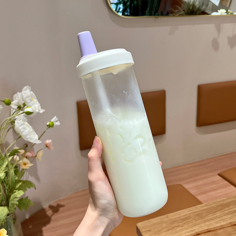 Custom Logo ins-style elephant straw milk tea cup | Premium Corporate Gifts and Custom Gifts