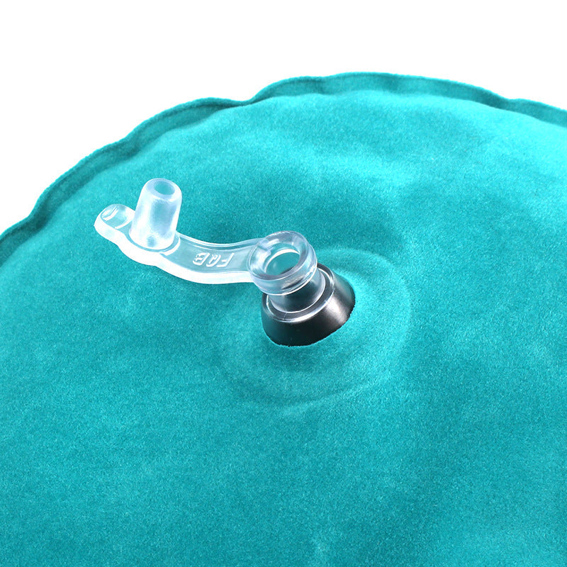 Custom Logo Press-type inflatable neck pillow (flocking) | Premium Corporate Gifts and Custom Gifts