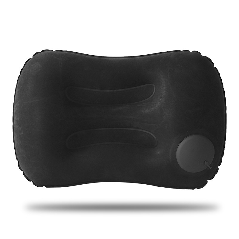 Custom Logo Press-type square inflatable neck pillow (flocked) | Premium Corporate Gifts and Custom Gifts