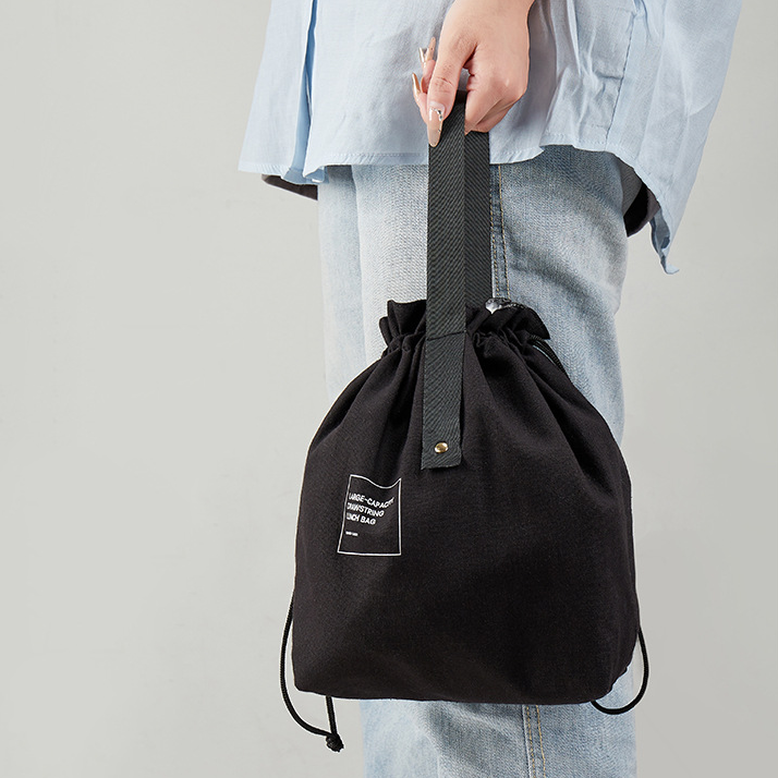 Custom Logo Japanese Canvas Drawstring Insulated Bag | Premium Corporate Gifts and Custom Gifts