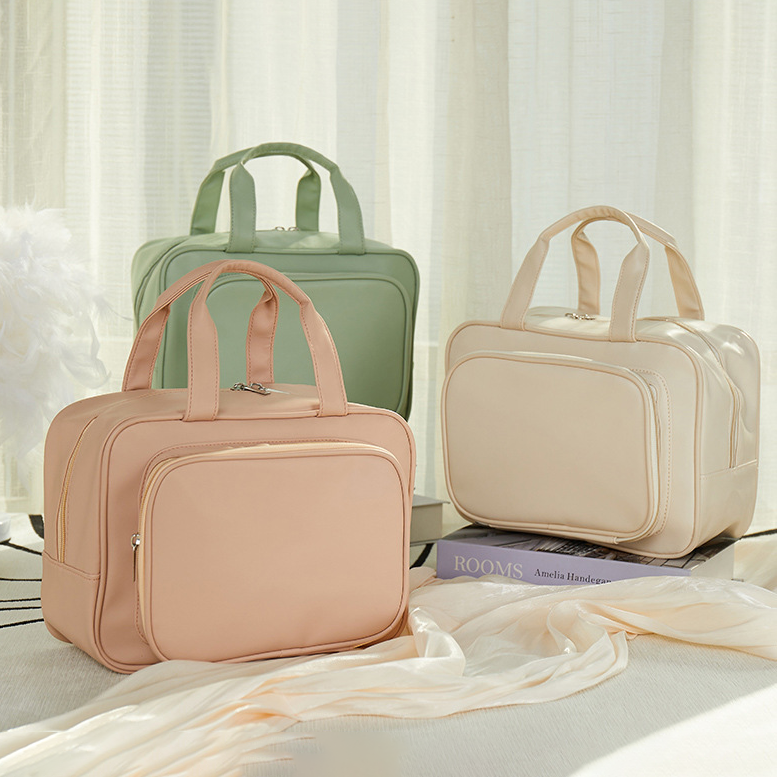 Custom Logo Dry and Wet Separation Candy-Colored Toiletry Bag | Premium Corporate Gifts and Custom Gifts