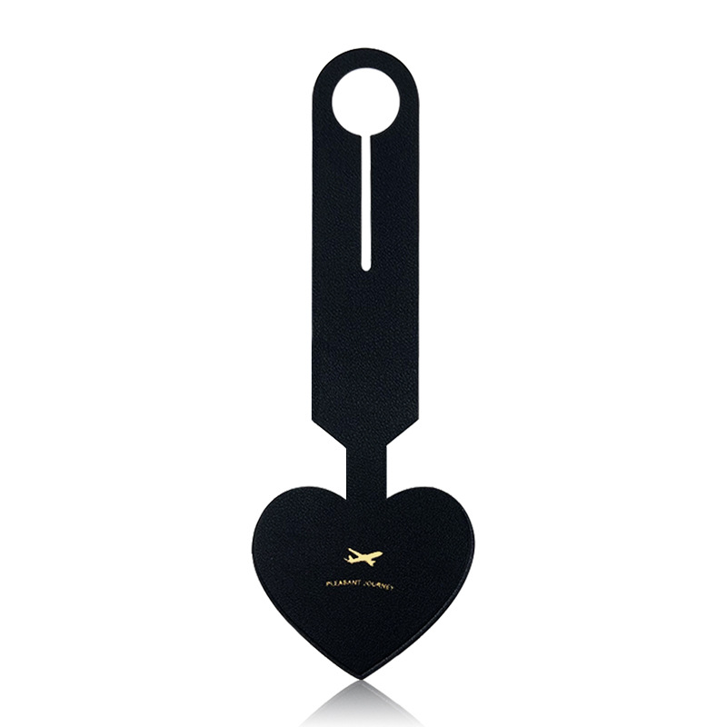Custom Logo Leather heart-shaped luggage tag | Premium Corporate Gifts and Custom Gifts