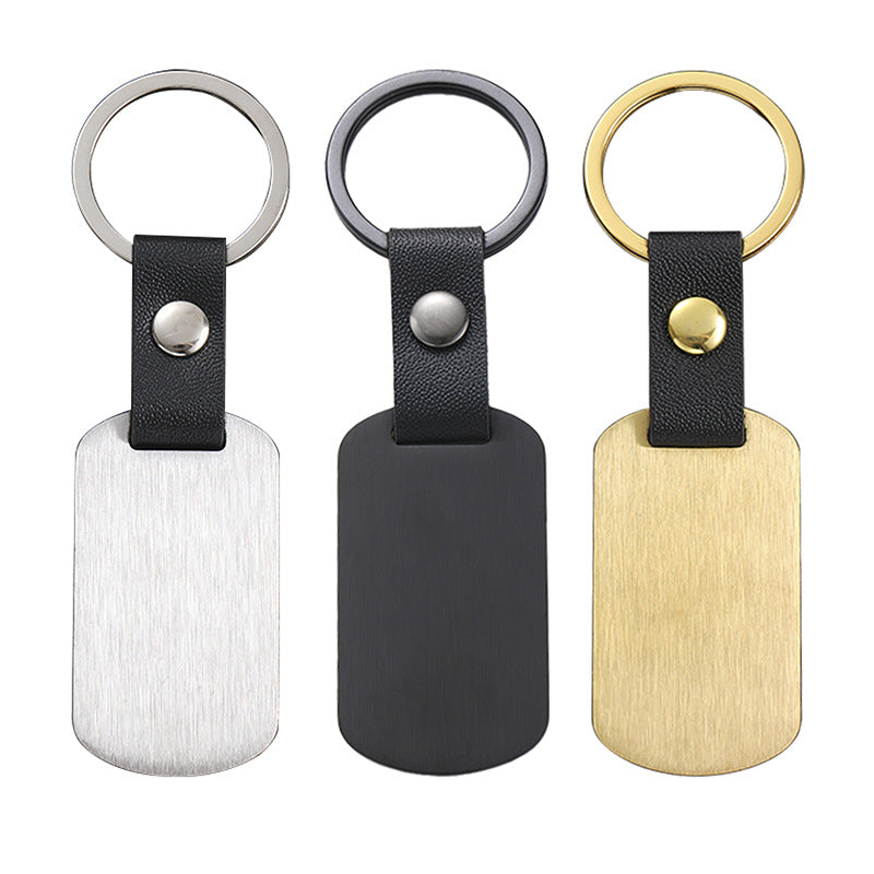 Custom Logo Metal leather buckle tag keychain | Premium Corporate Gifts and Custom Gifts