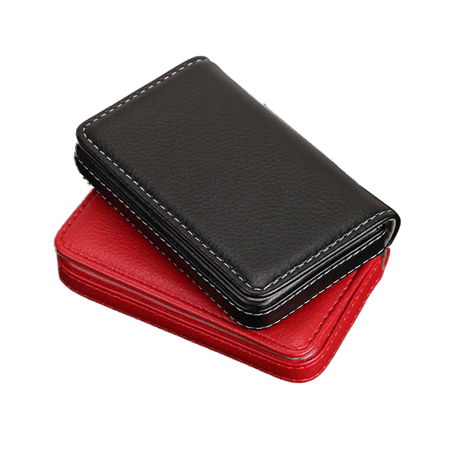 Custom Logo Textured leather magnetic business card holder | Premium Corporate Gifts and Custom Gifts