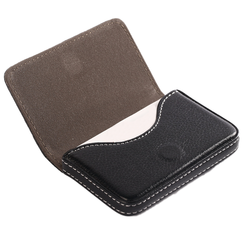 Custom Logo Textured leather magnetic business card holder | Premium Corporate Gifts and Custom Gifts