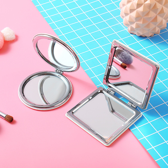 Custom Logo Portable leather makeup mirror | Premium Corporate Gifts and Custom Gifts