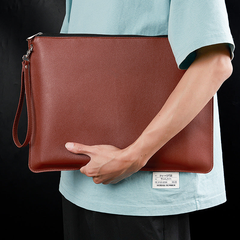 Custom Logo vintage leather tie document bag | Premium Corporate Gifts and Custom Gifts