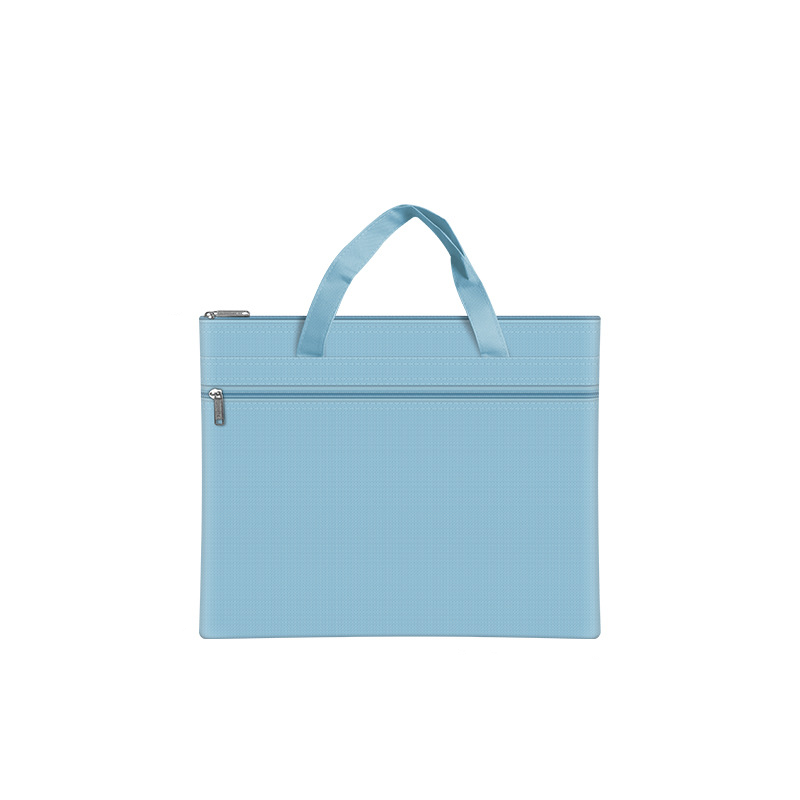 Custom Logo Candy-colored double-layer zippered document bag | Premium Corporate Gifts and Custom Gifts