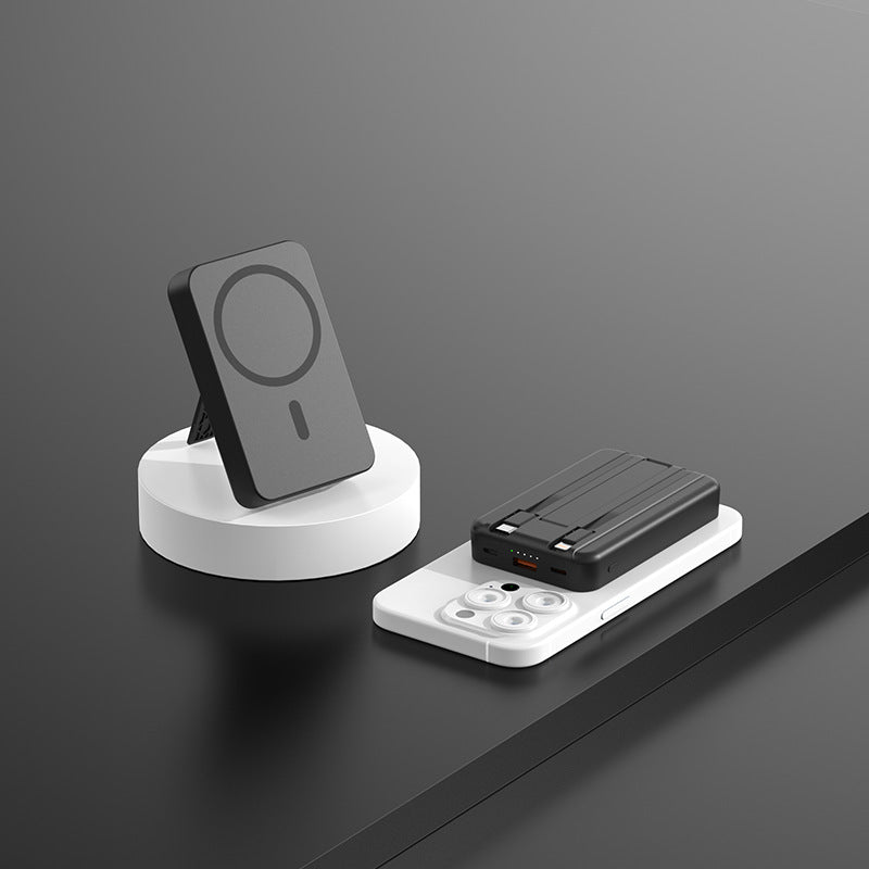 Custom Logo Magnetic Self-Brought Dual-Wire Power Bank | Premium Corporate Gifts and Custom Gifts