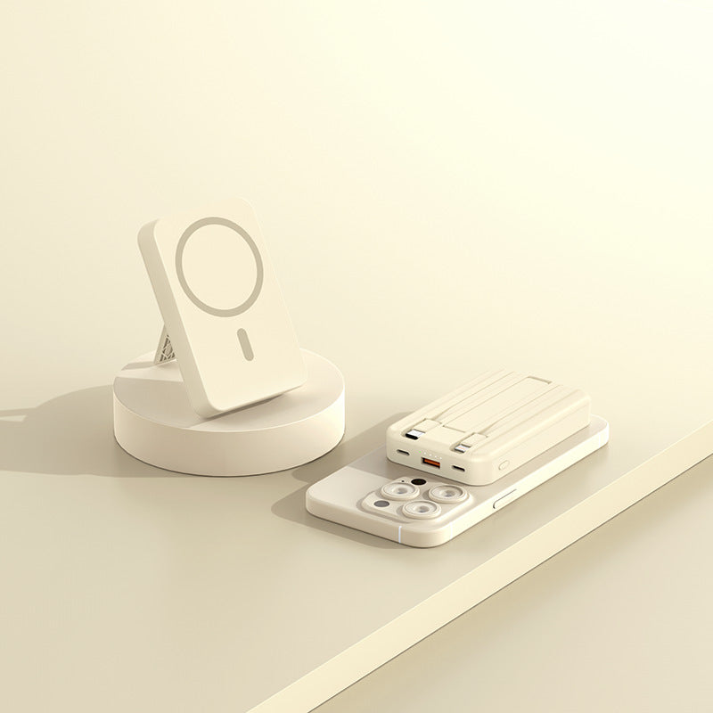 Custom Logo Magnetic Self-Brought Dual-Wire Power Bank | Premium Corporate Gifts and Custom Gifts