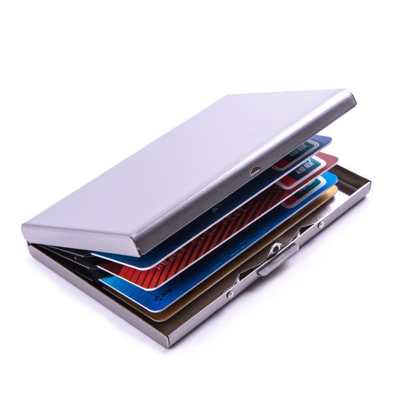 Custom Logo Simple Aluminum Alloy Business Card Holder | Premium Corporate Gifts and Custom Gifts