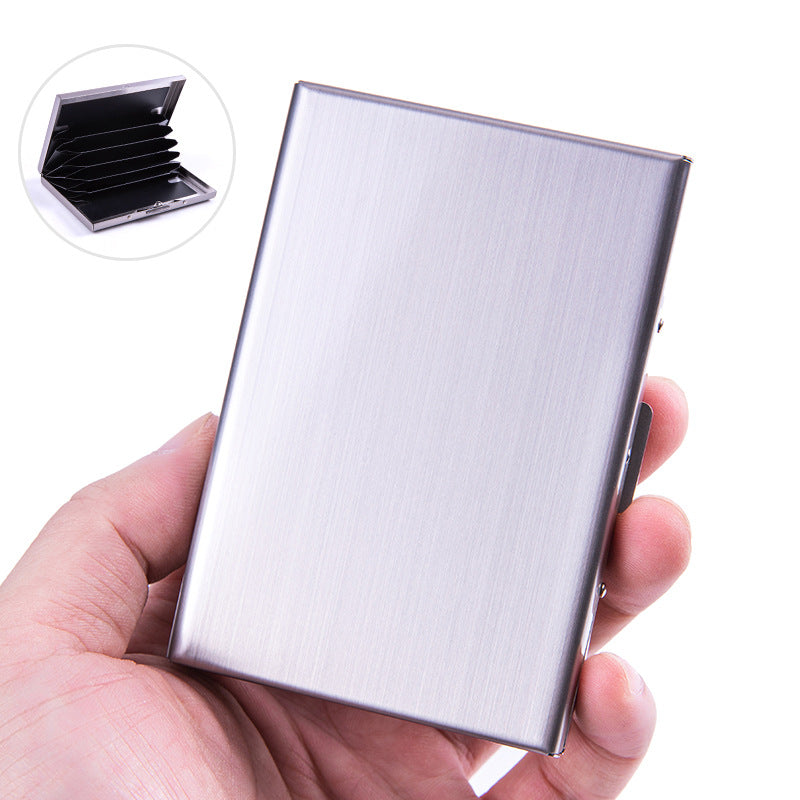 Custom Logo Simple Aluminum Alloy Business Card Holder | Premium Corporate Gifts and Custom Gifts