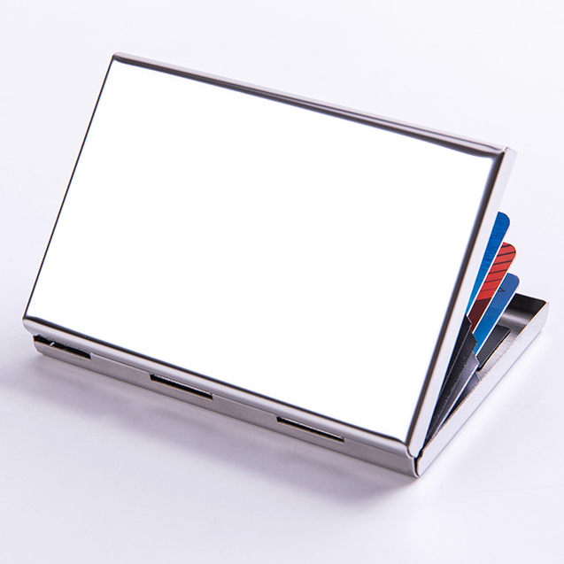Custom Logo Simple Aluminum Alloy Business Card Holder | Premium Corporate Gifts and Custom Gifts