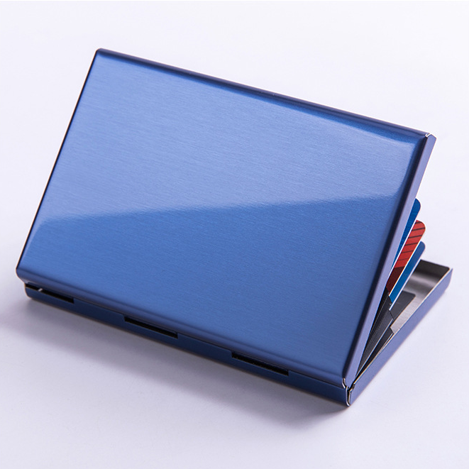 Custom Logo Simple Aluminum Alloy Business Card Holder | Premium Corporate Gifts and Custom Gifts