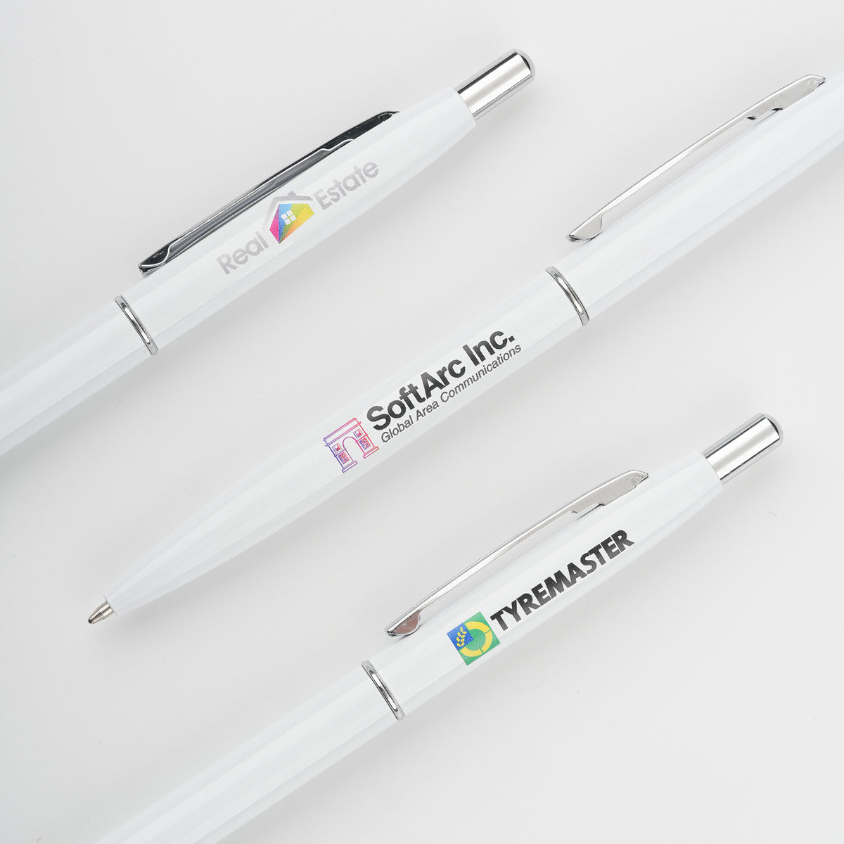 Custom Logo Metal Slim Barrel Click Advertising Pen | Premium Corporate Gifts and Custom Gifts