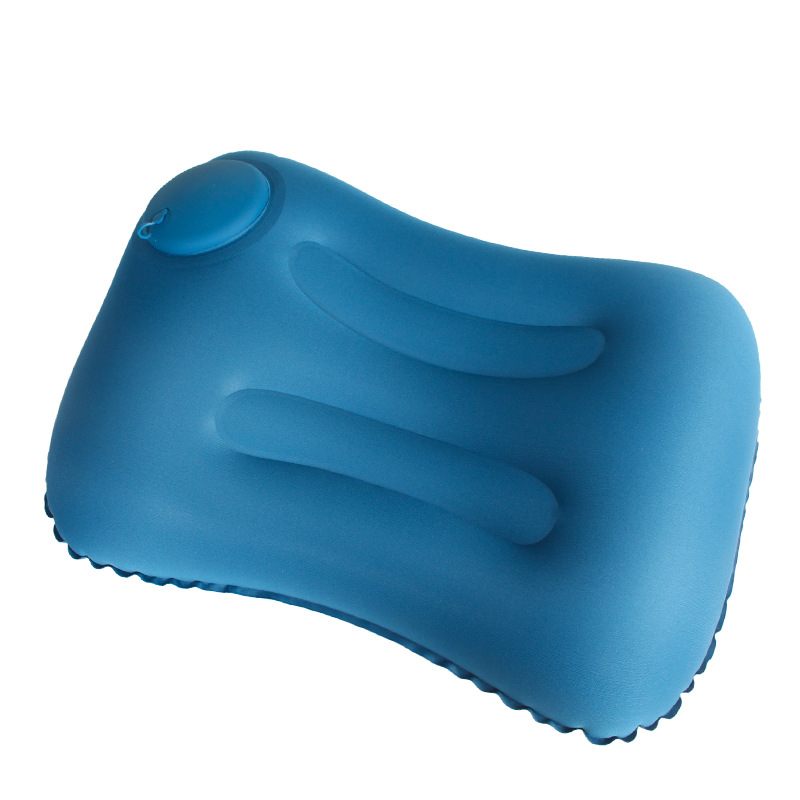 Custom Logo Press-type square inflatable neck pillow (milk shredded) | Premium Corporate Gifts and Custom Gifts