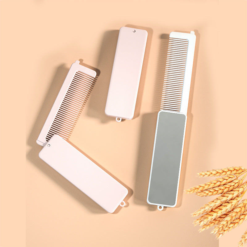 Custom Logo Mini Portable 2-in-1 Foldable Mirror Comb | Premium Corporate Gifts and Custom Gifts