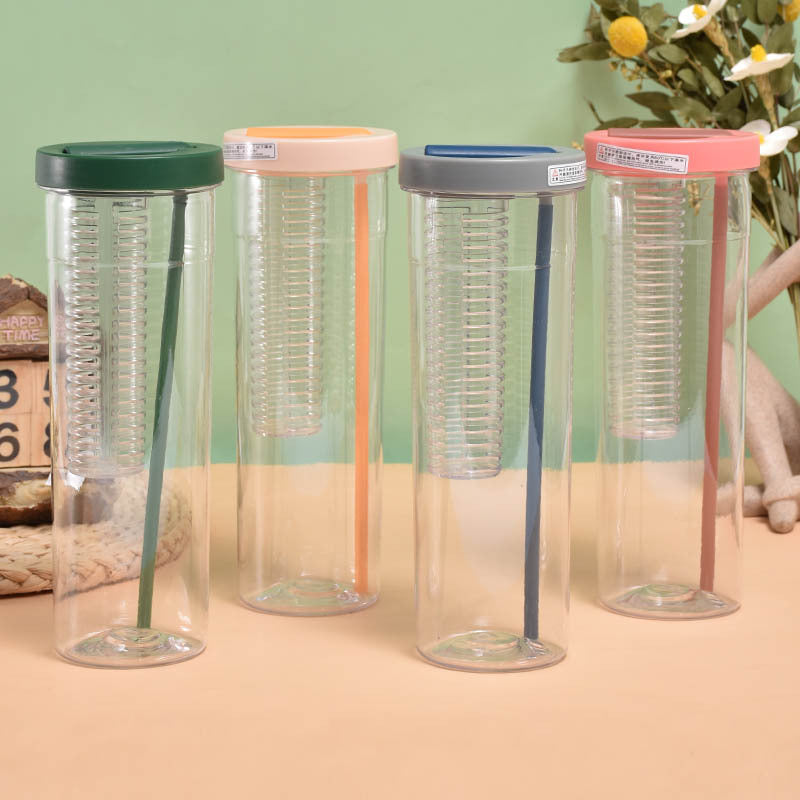 Custom Logo Creative Compartment Straw Cup | Premium Corporate Gifts and Custom Gifts