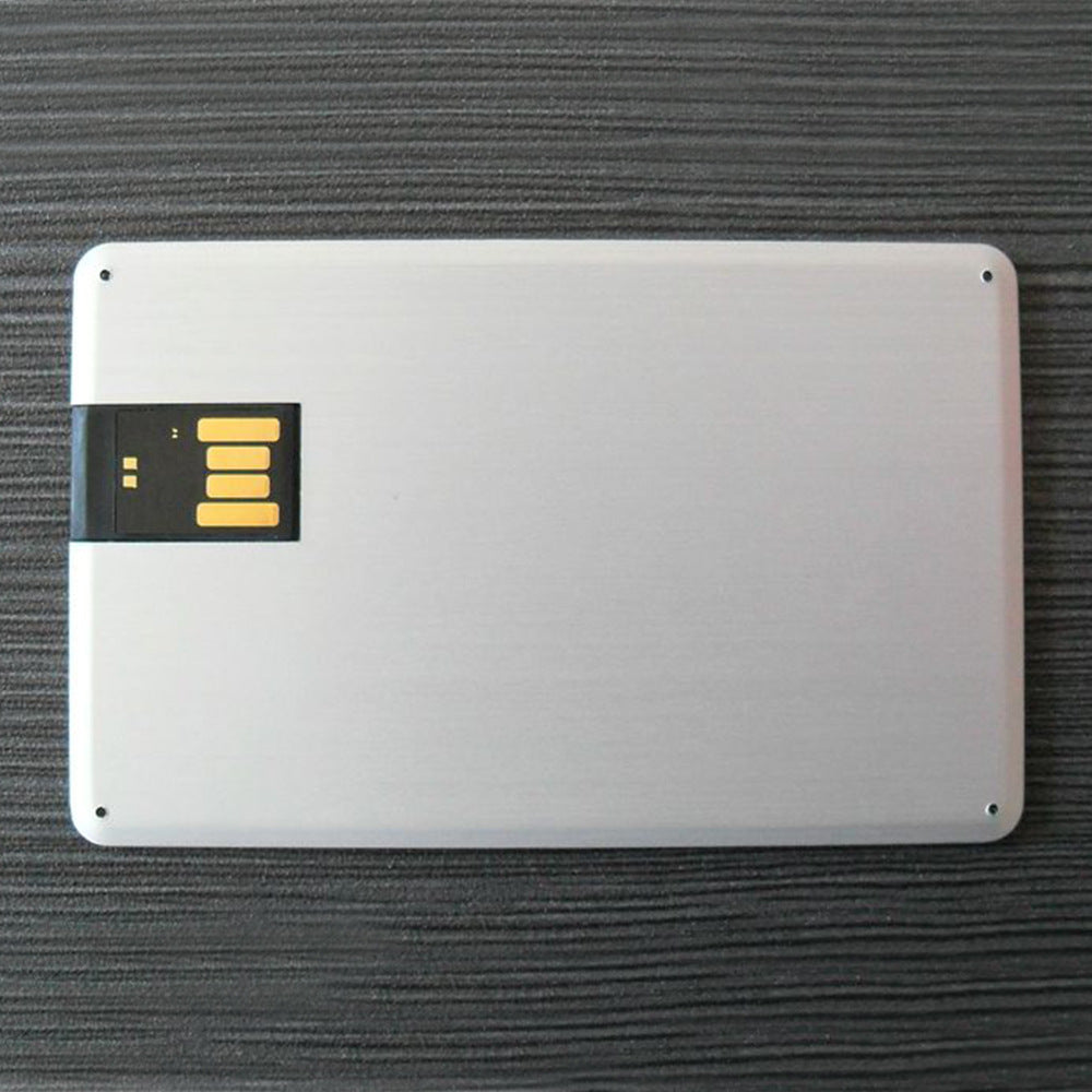 Custom Logo Thin and light metal business card flash drive | Premium Corporate Gifts and Custom Gifts