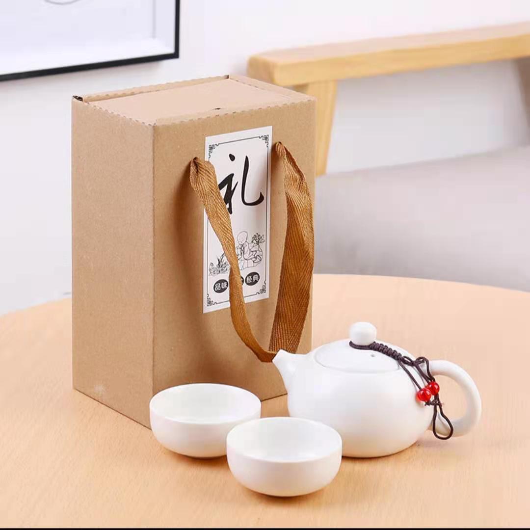 Custom Logo One pot and two cups gift box | Premium Corporate Gifts and Custom Gifts