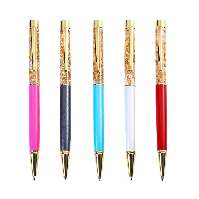 Custom Logo Gold foil rhinestone pen | Premium Corporate Gifts and Custom Gifts