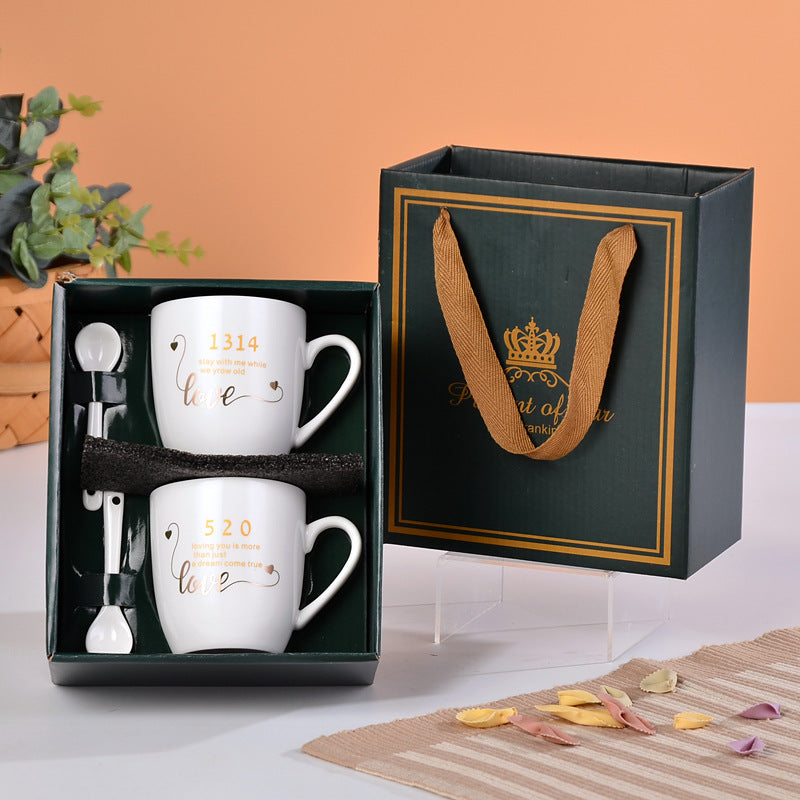 Custom Logo Couple Pair Cup Gift Box | Premium Corporate Gifts and Custom Gifts