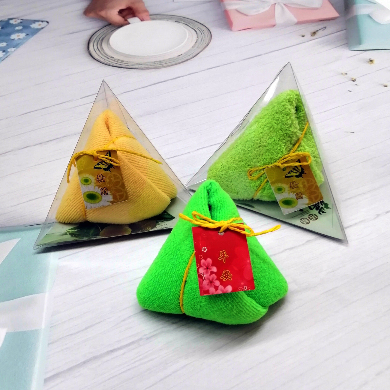 Custom Logo Cute Rice Dumpling Towel | Premium Corporate Gifts and Custom Gifts