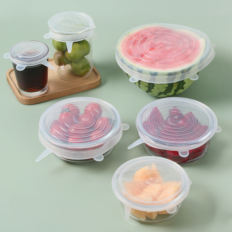 Custom Logo Silicone Fresh-keeping Lid 6-piece set | Premium Corporate Gifts and Custom Gifts