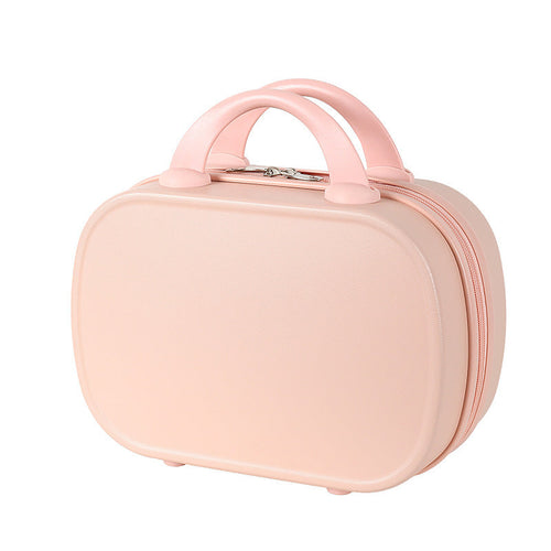 14-inch Retro Makeup Suitcase printed with a company logo, corporate gift