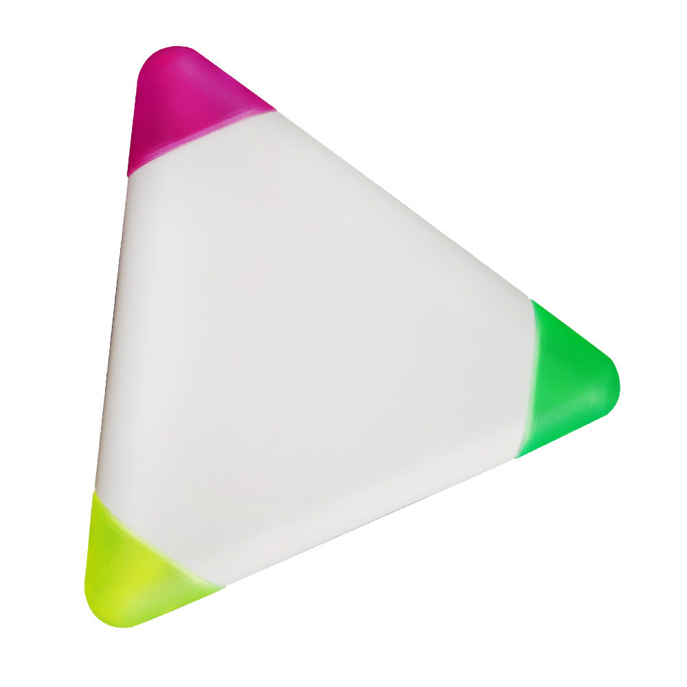Custom Logo Triangle-shaped three-color highlighter | Premium Corporate Gifts and Custom Gifts