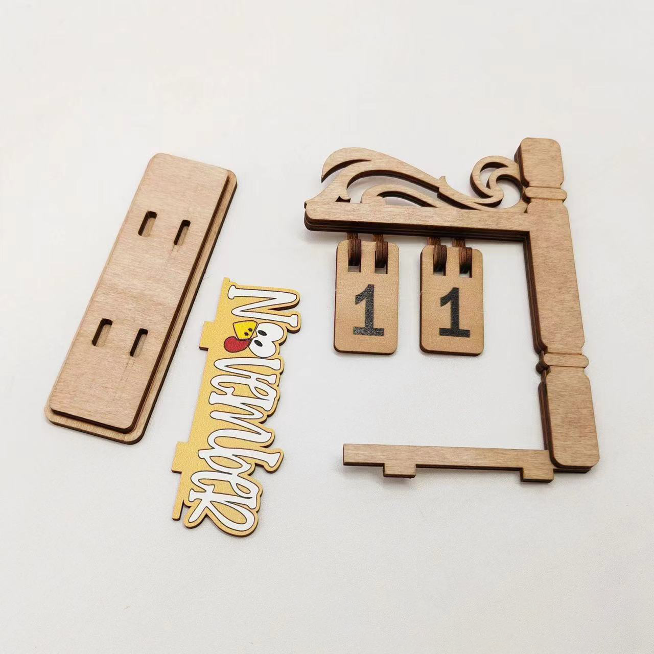 Custom Logo Wooden Perpetual Calendar | Premium Corporate Gifts and Custom Gifts