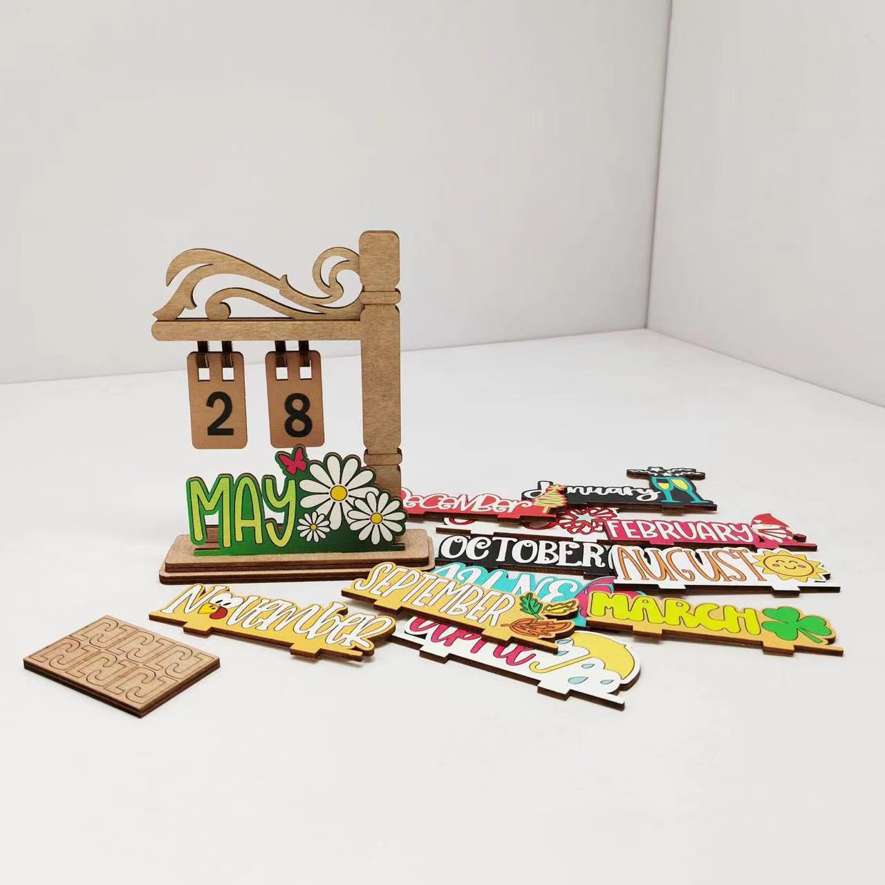 Custom Logo Wooden Perpetual Calendar | Premium Corporate Gifts and Custom Gifts